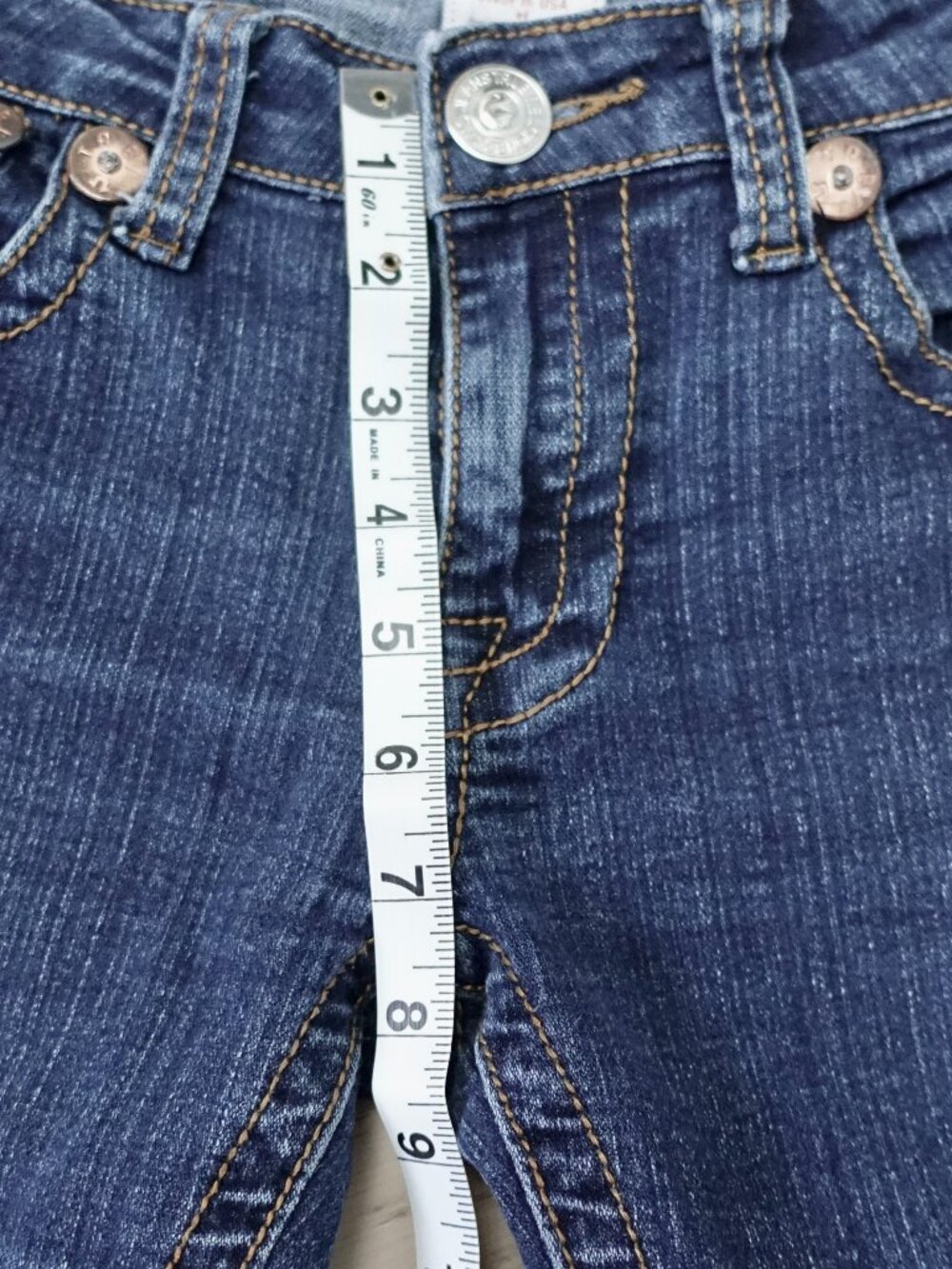 True Religion Vintage Y2K Bedazzled Sequin Bootcut Low Rise Jeans, Size US 27 - Picture 11 of 11